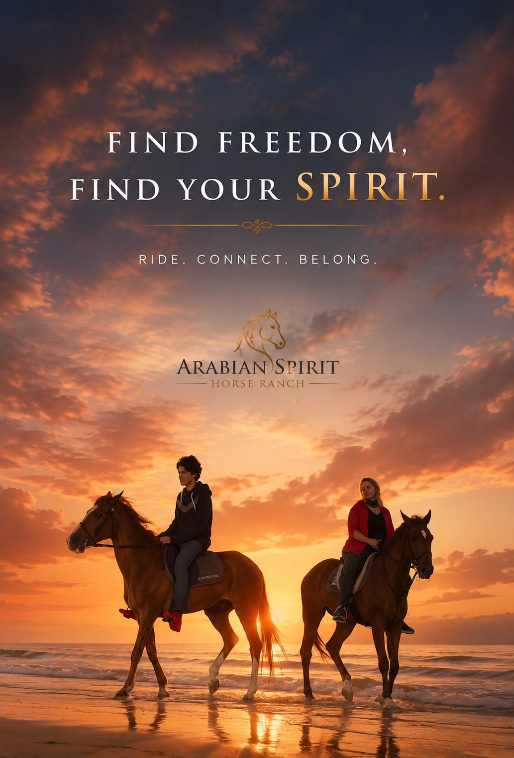 Find freedom, find your spirit — Ride. Connect. Belong.